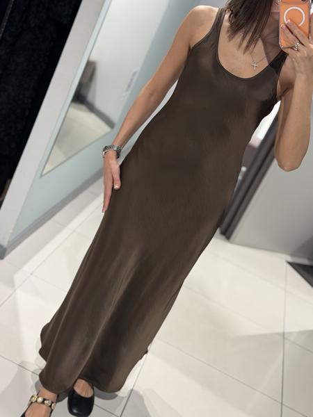 Платье Comod (S-L) H2368 brown (лето)