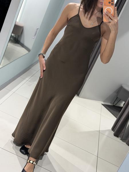 Платье Comod (S-L) H2391 brown (лето)
