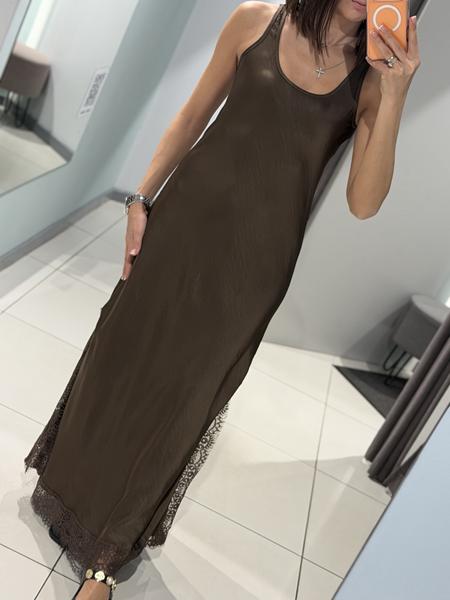 Платье Comod (S-L) H2395 brown (лето)