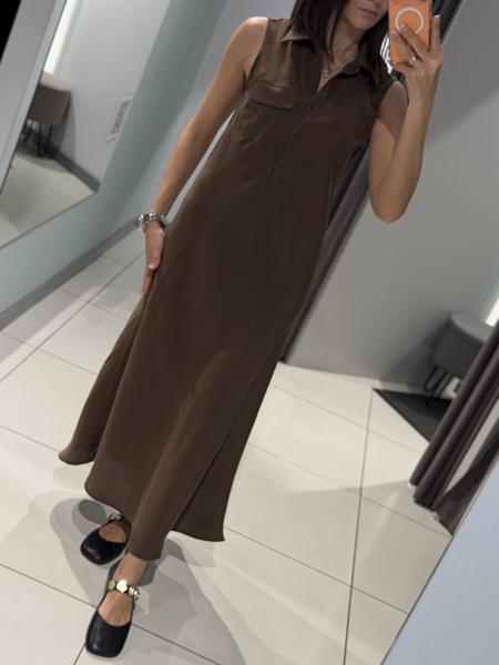 Платье Comod (S-L) H2395-1 brown (лето)