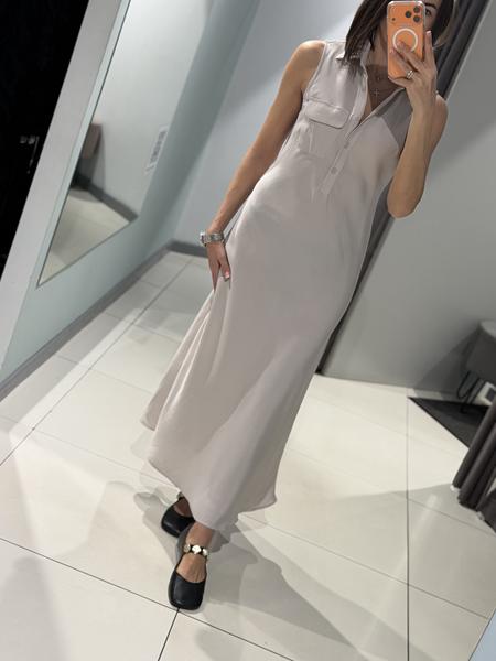 Платье Comod (S-L) H2395-1 l.grey (лето)