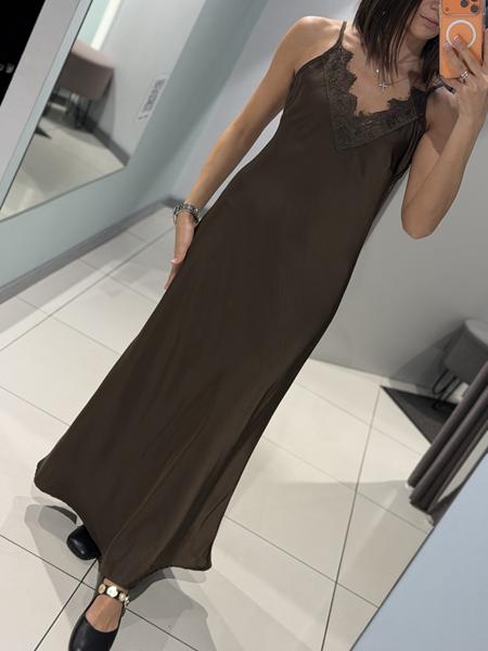Платье Comod (S-L) H2512 brown (лето)