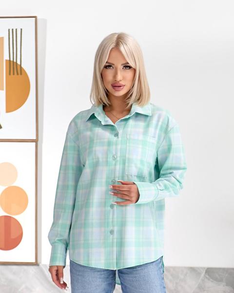 Рубашка Lelis (42-48) 1131 l.green (деми)