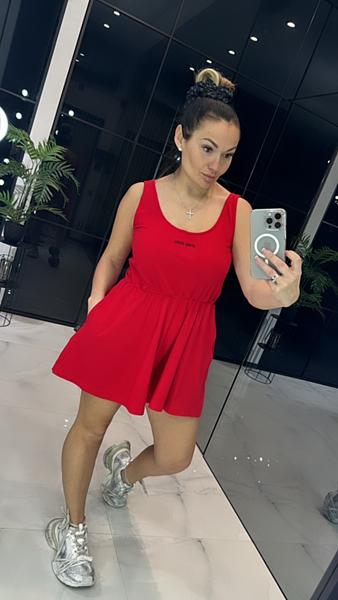 Комбинезон LOVEKAN (S-L) 1285 red (лето)