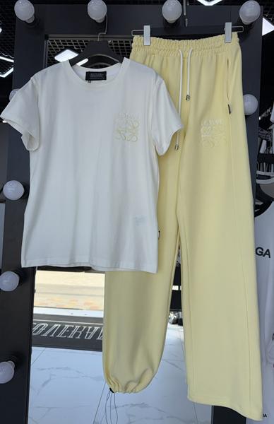 Костюм спорт LOVEKAN (S-L) 1709 yellow (лето)