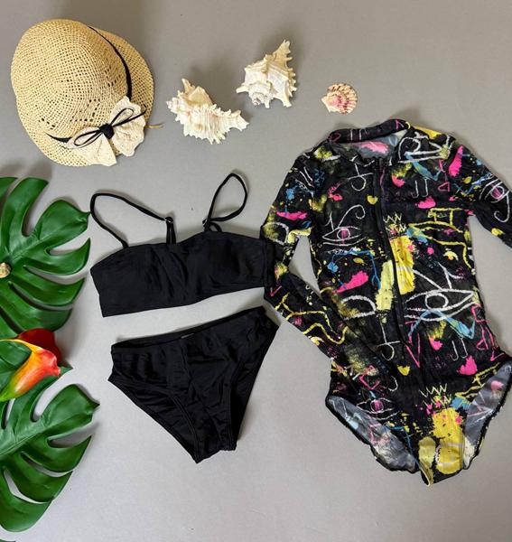 Комплект Sun&Sea (32-40) 05067 black-yellow (лето)