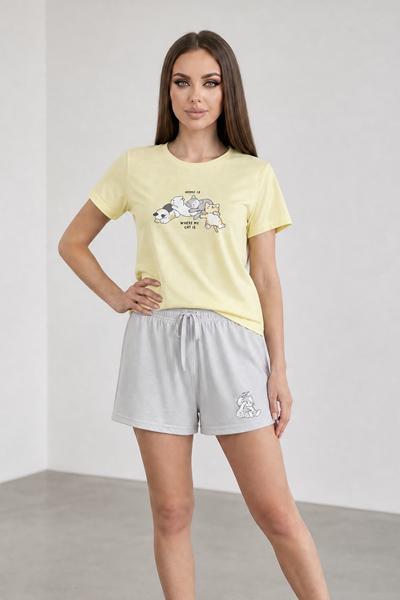 Пижама Trikotag (S-XL) 408405 yellow (лето)