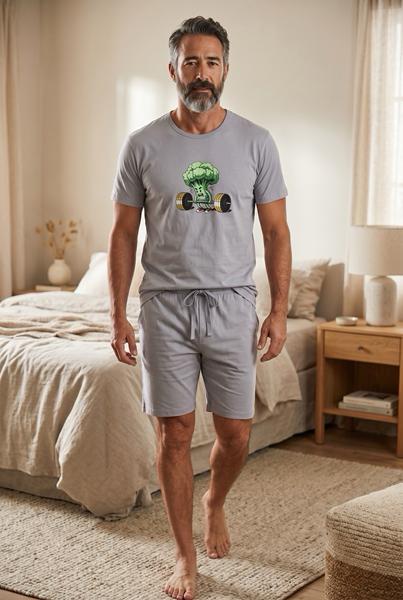 Пижама Trikotag (S-XL) 601132 l.grey (лето)