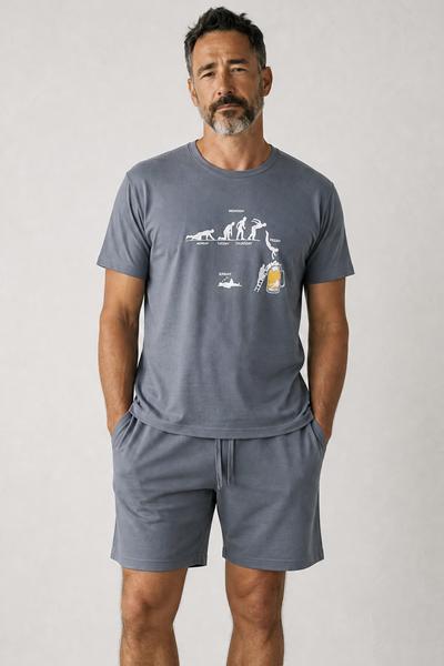 Пижама Trikotag (S-XL) 601116 grey (лето)