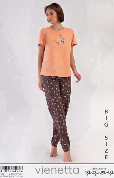 Пижама Trikotag (XL-4XL) TR110 peach (лето)