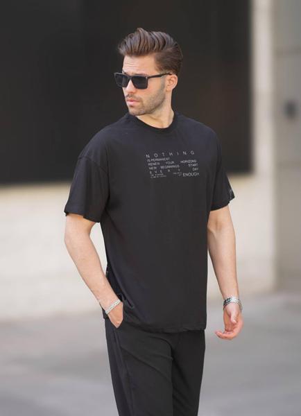 Футболка Hous Of Timur (M-2XL) HT2734 black (лето)