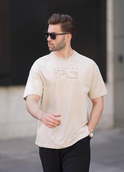 Футболка Hous Of Timur (M-2XL) HT2737 beige (лето)