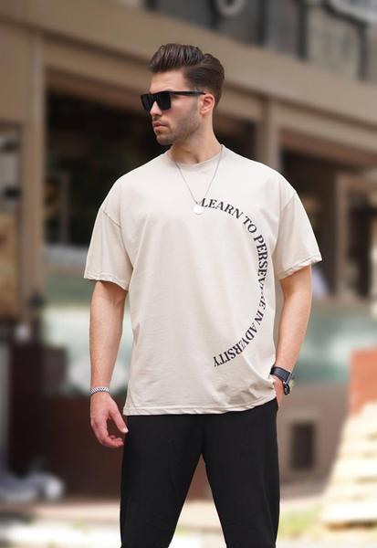 Футболка Hous Of Timur (M-2XL) HT2739 beige (лето)