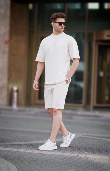 Костюм спорт Hous Of Timur (S-2XL) HT2818 white (лето)
