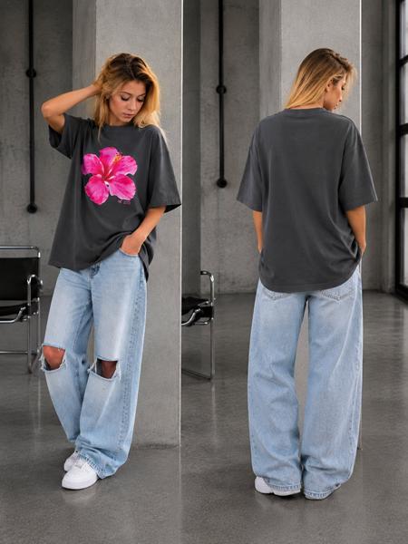 Футболка Karolina (32-42) KR670 grey (лето)