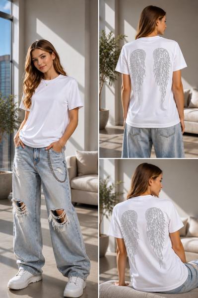 Футболка Karolina (34-42) KR687 white (лето)