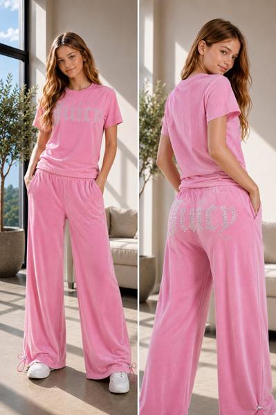 Штаны спорт Karolina (34-42) KR702 pink (деми)