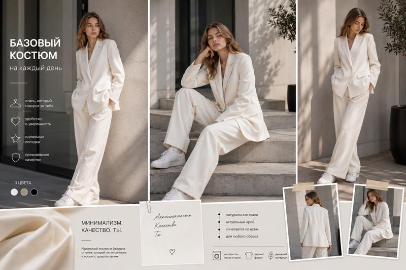 Костюм Karolina (34-42) KR741 white (деми)