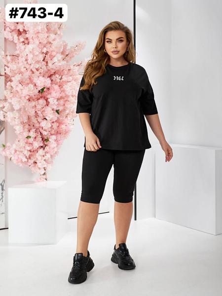 Костюм BAT (50-60) 743-4 black (лето)
