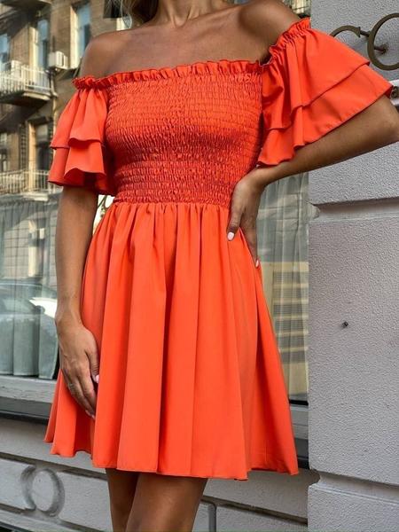 Платье Arina (42-48) 1512 orange (лето)