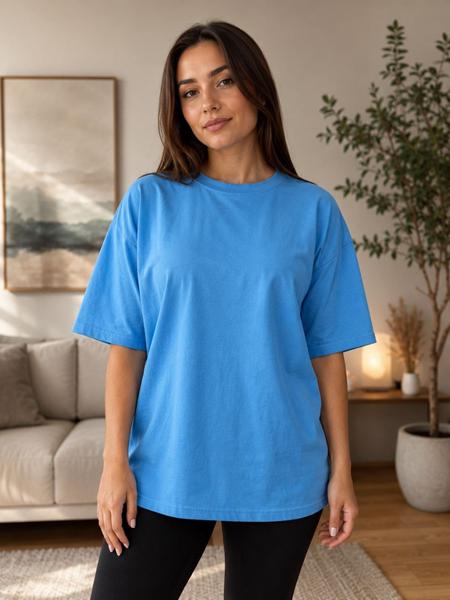 Футболка Arina (42-50) 7427 l.blue (лето)