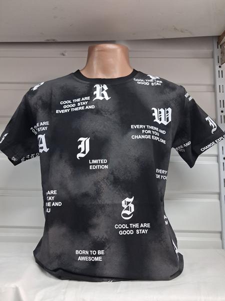 Футболка Panda (S-2XL) 1932 black (лето)