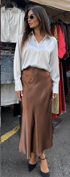 Юбка X-Ray (M-XL) 8290 brown (лето)