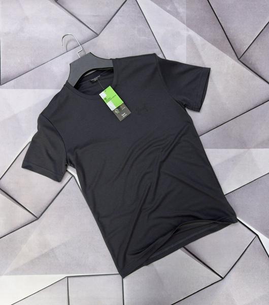 Футболка Rassul (S-2XL) 67546 black (лето)