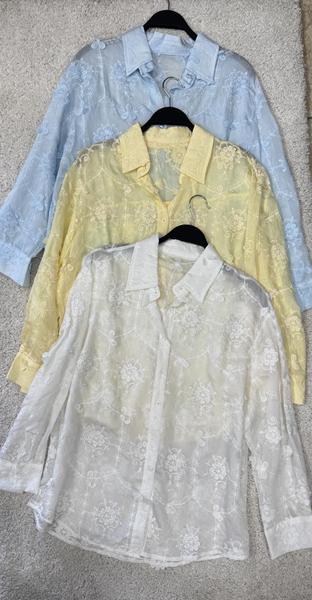 Рубашка DIVO (one size) DV1237 yellow (лето)