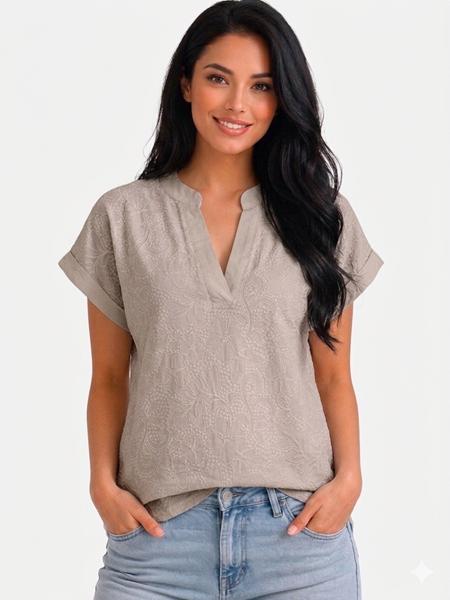 Футболка Elena&Vika (48-54) 26007 grey (лето)