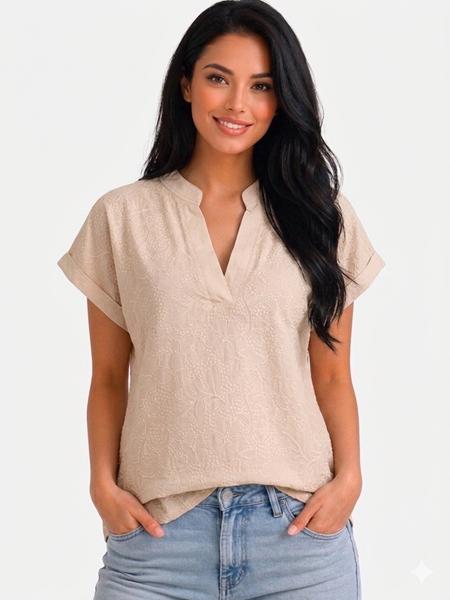Футболка Elena&Vika (48-54) 26007 l.beige (лето)
