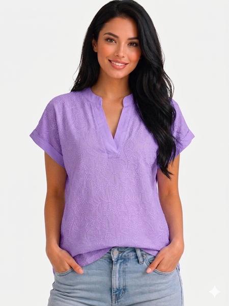 Футболка Elena&Vika (48-54) 26007 lilac (лето)