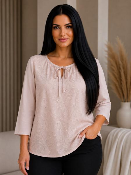 Блузка Elena&Vika (52-54) 26028 l.beige (лето)