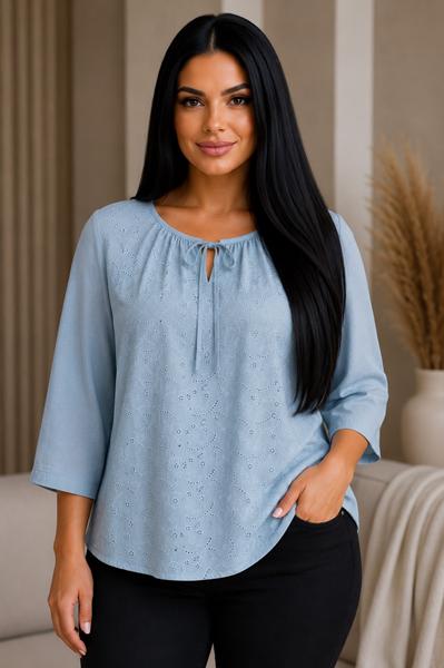 Блузка Elena&Vika (52-54) 26028 l.blue (лето)
