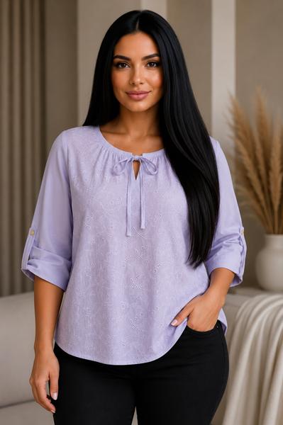 Блузка Elena&Vika (46-50) 26028 lilac (лето)