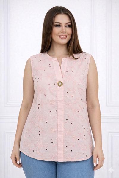 Футболка Elena&Vika (52-56) 26037 peach (лето)