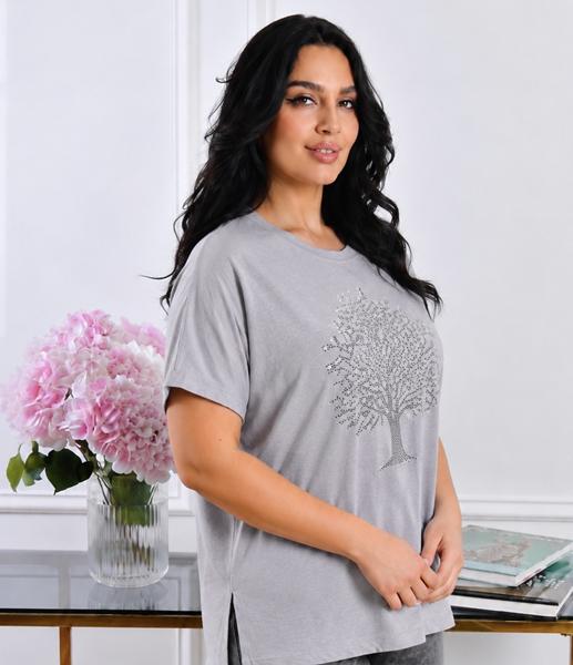 Футболка Elena&Vika (M-XL) 26102 l.grey (лето)