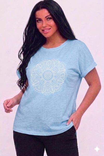 Футболка Elena&Vika (M-XL) 26103 l.blue (лето)