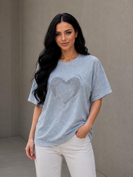 Футболка Elena&Vika (46-50) 26117 l.blue (лето)