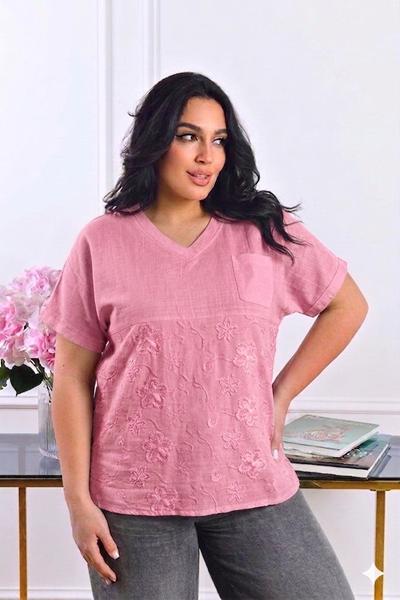 Футболка Elena&Vika (52-54) 26121 pink (лето)