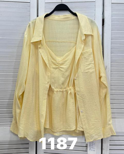 Рубашка DIVO (one size) 1187 yellow (деми)