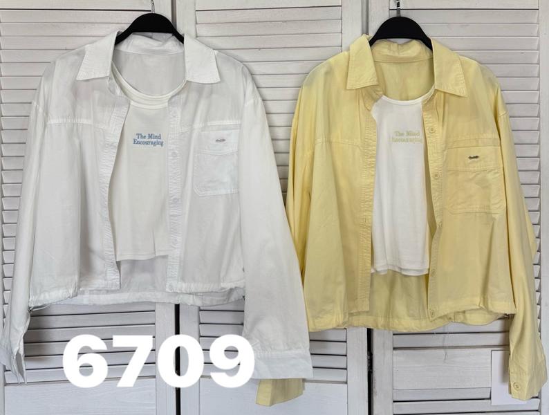 Рубашка DIVO (one size) 6709 yellow (деми)