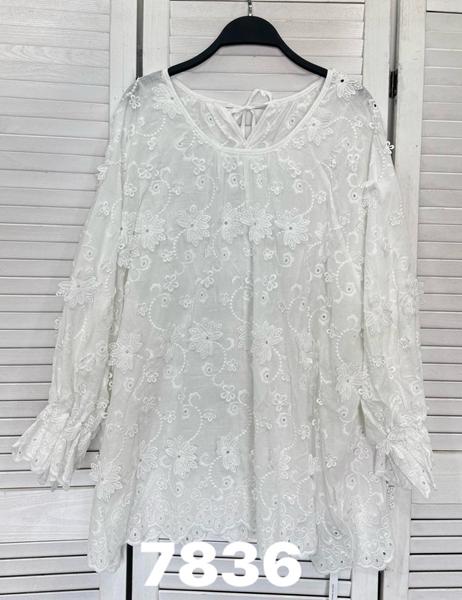Блузка DIVO (one size) 7836 white (деми)