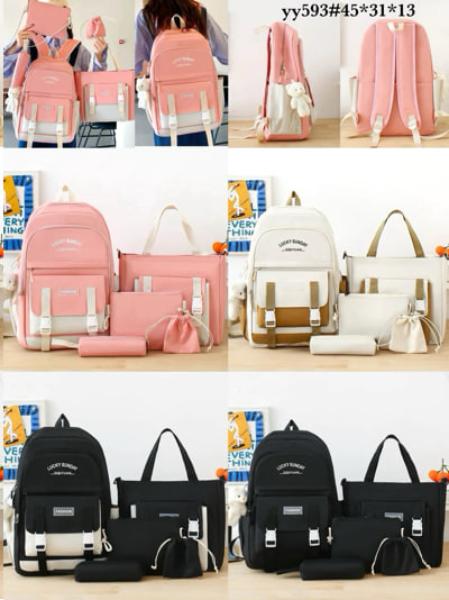 Комплект Fashion Bag (45*31*13) YY593 white-black (лето)