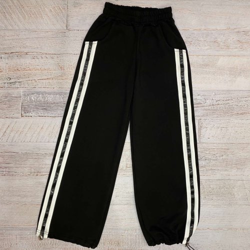 Штаны спорт LiMa kids (134-158) 2455 black (деми) LiMa kids 2455 black