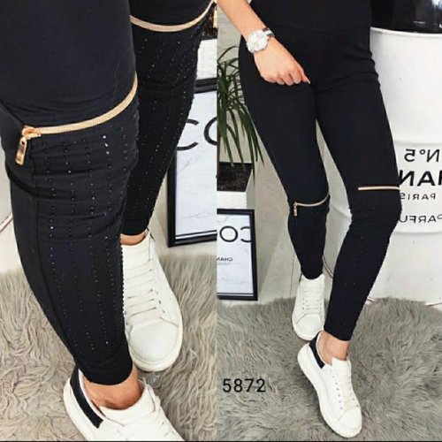 Лосины Sport style (S-XL) 5872 black (деми) Sport style 5872 black
