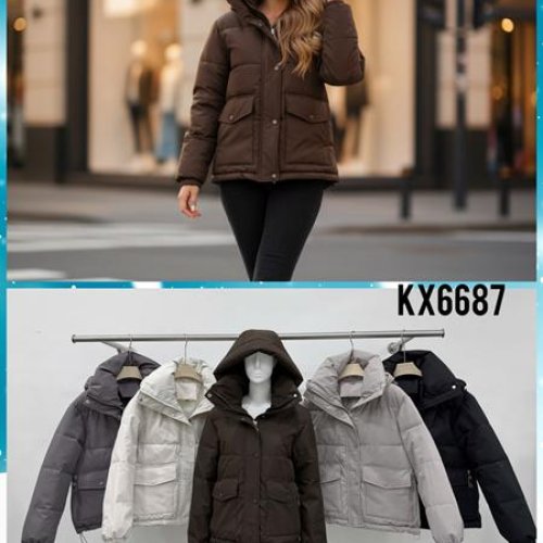 Куртка Шаолинь (M-2XL) KX6687 brown (деми) Шаолинь KX6687 brown