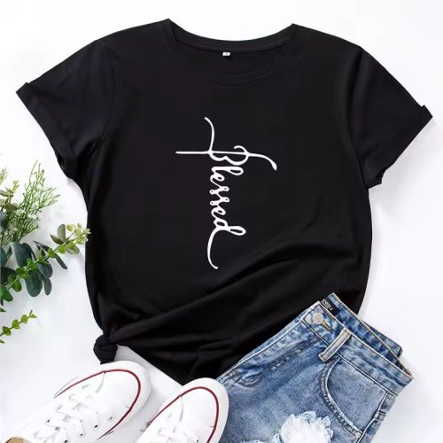Футболка ALIA (M-3XL) AL8 black (лето) ALIA AL8 black