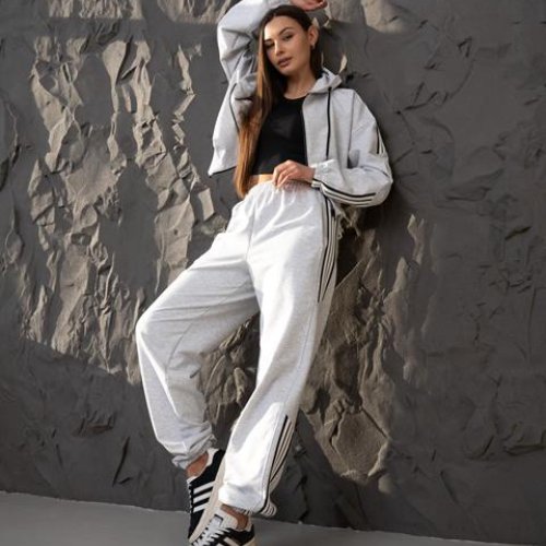 Костюм спорт AZNA (XS-L) Д128 l.grey (деми) AZNA Д128 l.grey