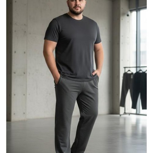 Штаны спорт Style M.Clothes (50-58) SM9 grey (деми) Style M.Clothes SM9 grey